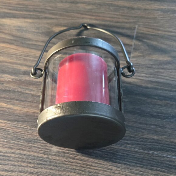 Rustic/Farmhouse/Cottagecore Style Solid Iron & Glass Candle/Lantern NWOT - Picture 4 of 6